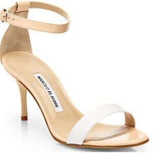 Manolo Blahnik Chaos Bicolor Leather Heels Sz. 38.5 (US 8.5)